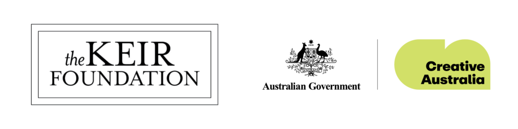 Logo of The Keir Foundation and Creative Australia